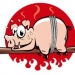 Logo cochon grillé