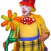 Logo clown anniversaire magie et ballons