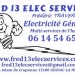 Logo Fred 13 elec services électricité générale/multi-services